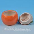 Keramik Salz Pfeffer Flasche in orange Form